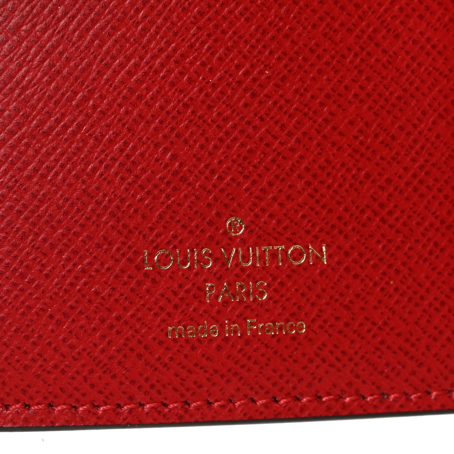 Damier Ebene Victorine Wallet Red