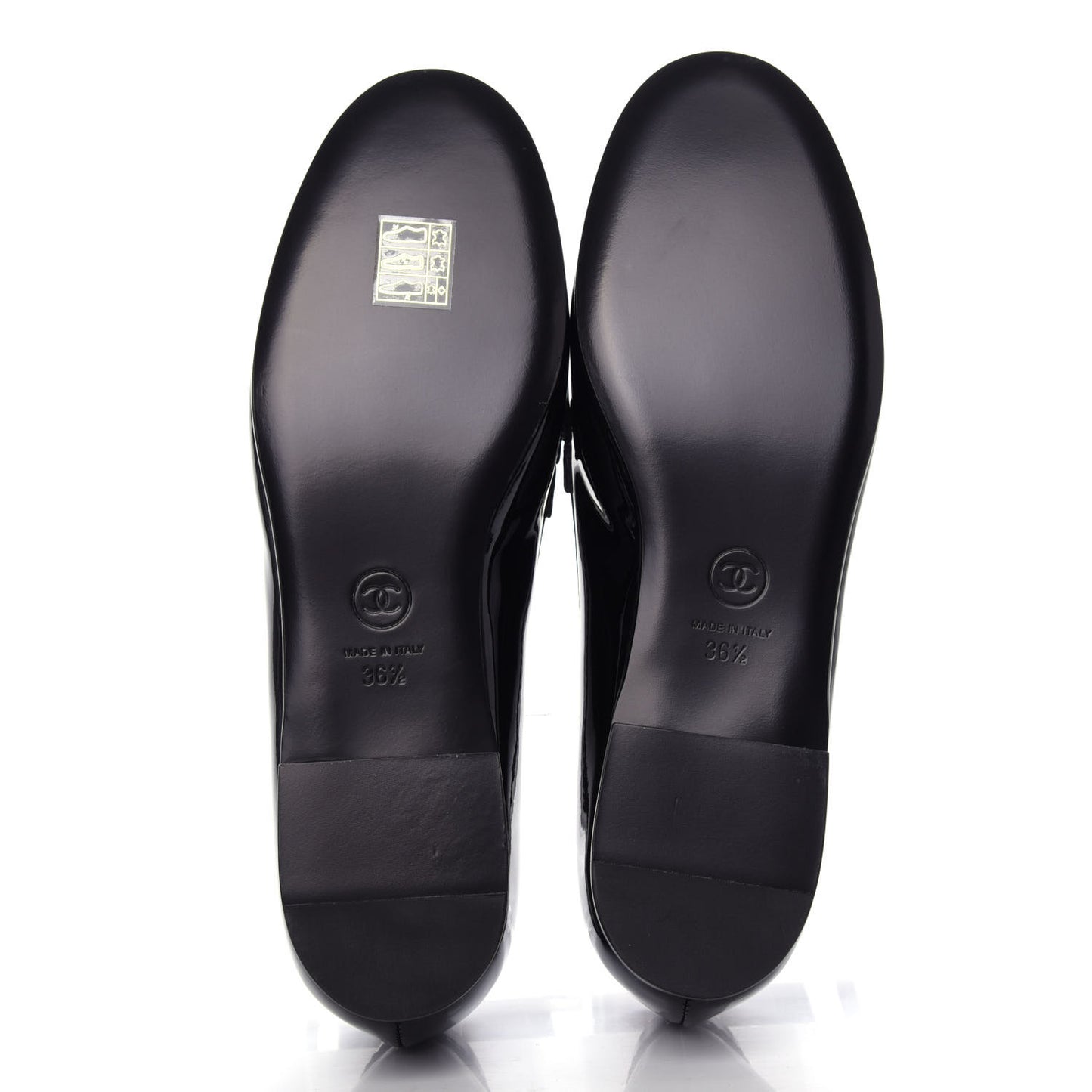 Patent CC Mocassin Loafers 36.5 Black