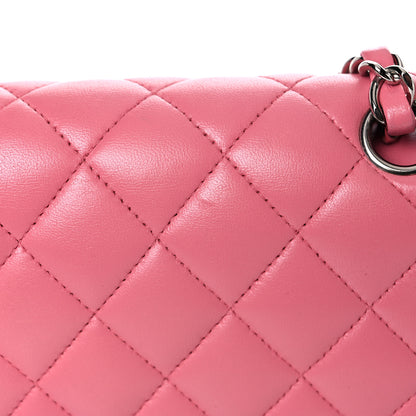 Chanel Lambskin Quilted Medium Double Flap Pink 15 of 15