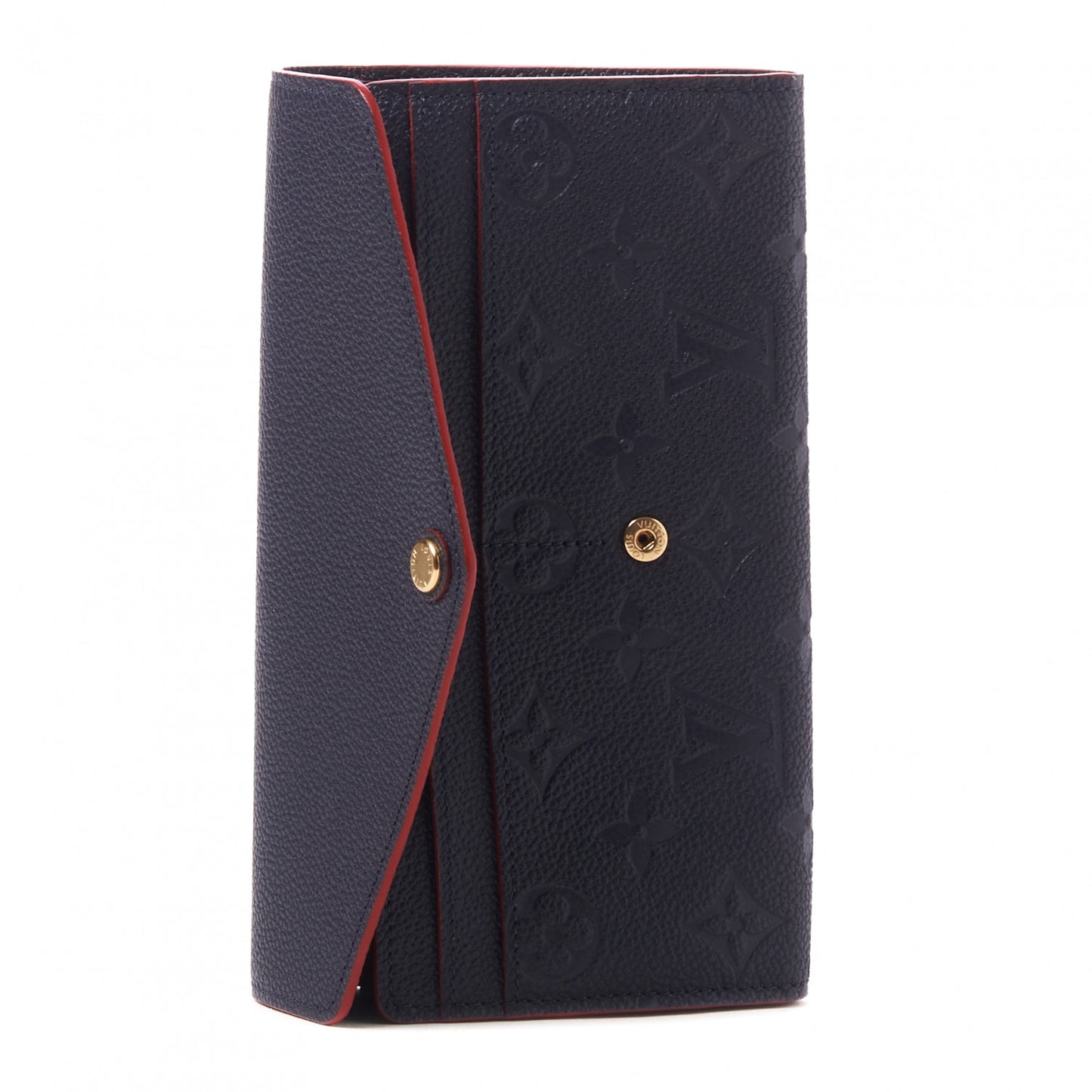 Empreinte Sarah Wallet NM Marine Rouge