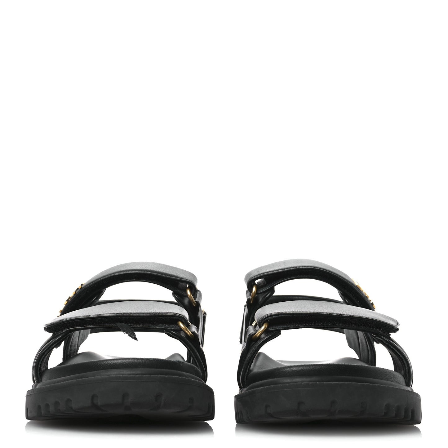 Lambskin Dioract 10mm Sandals 37.5 Black