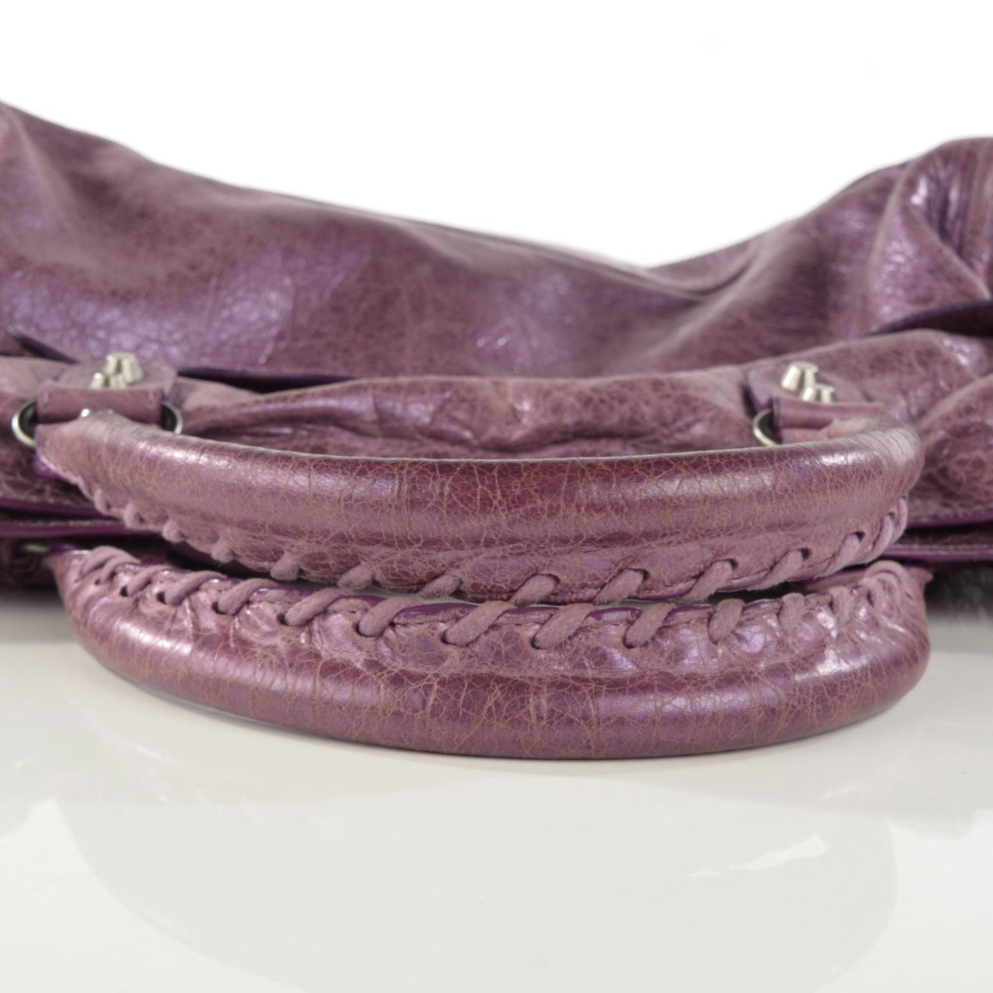 Metallic Agneau Classic Hardware City Purple