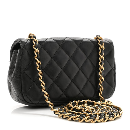 Chanel Lambskin Quilted Extra Mini Flap Black 3 of 8