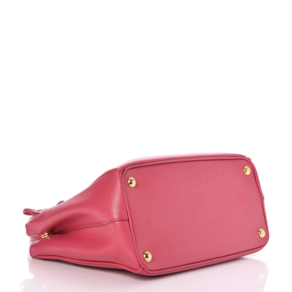 Prada Saffiano Small Galleria Double Zip Tote Peonia 4 of 8