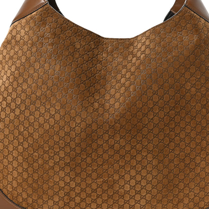 Gucci GG Suede B Large Shoulder Bag Brown 9 of 11