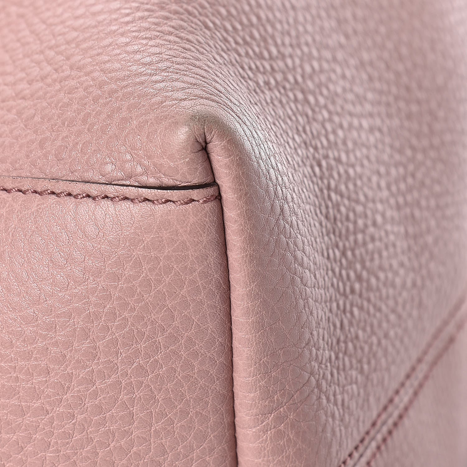 Gucci Pebbled Calfskin Medium Soho Chain Shoulder Bag Dark Cipria 12 of 14