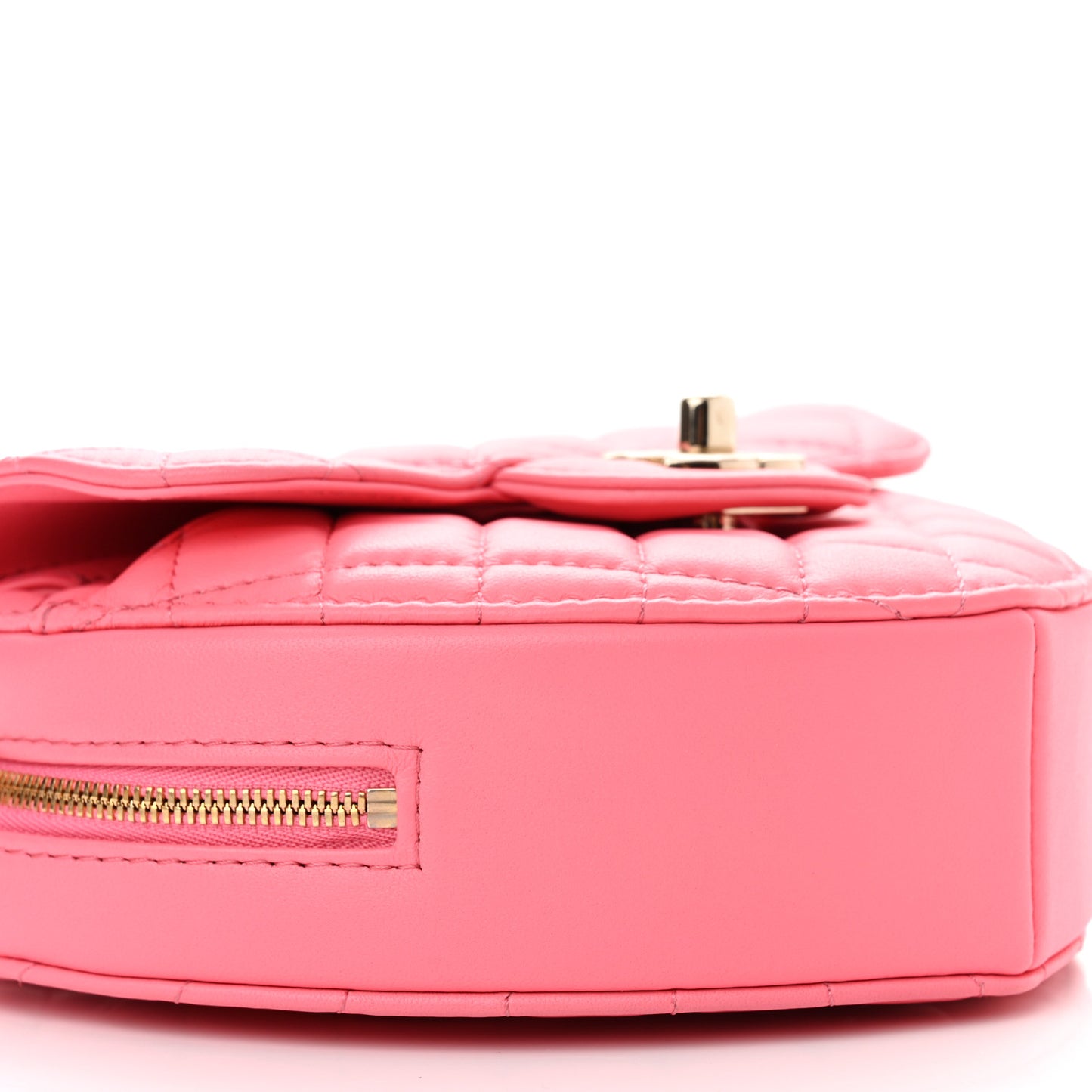 Lambskin Quilted CC In Love Heart Bag Pink