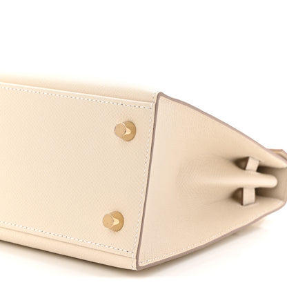 Hermes Epsom Kelly Sellier 25 Craie 10 of 11