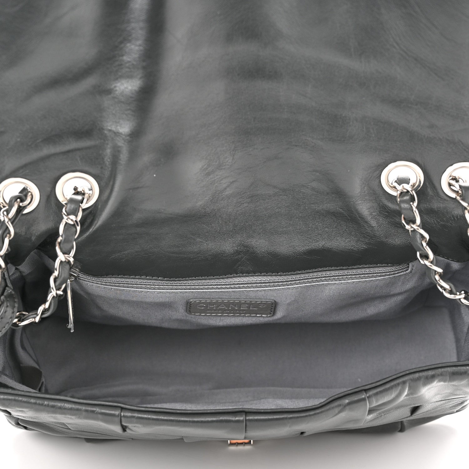 Chanel Lambskin Igloo Single Flap Dark Grey 4 of 9