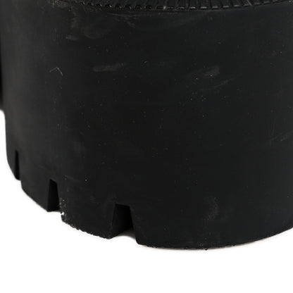 Gucci Calfskin Bee Star Embroidered Belt Ankle Boots 37 Black 9 of 9