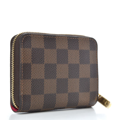 Louis Vuitton Damier Ebene 2020 Christmas Animation Roller Coaster Zippy Coin Purse Pivoine 3 of 8