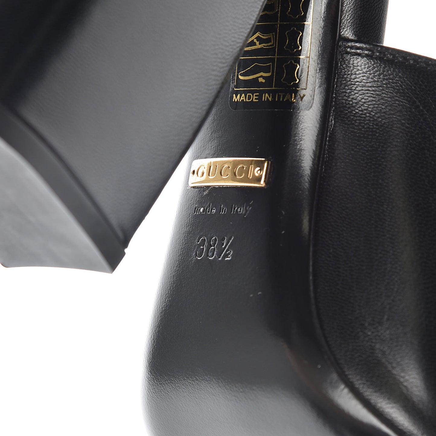 Malaga Kid Horsebit Princetown High Heel Mules 38.5 Black