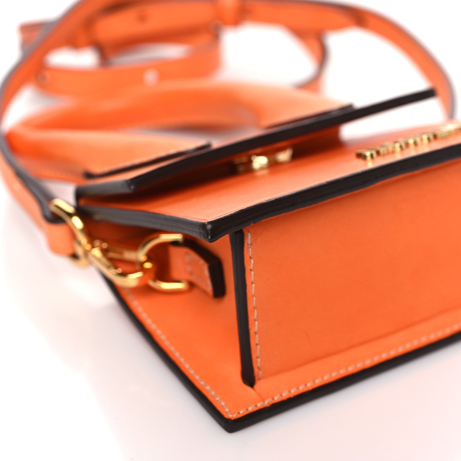 Jacquemus Smooth Calfskin Le Chiquito Orange 8 of 9