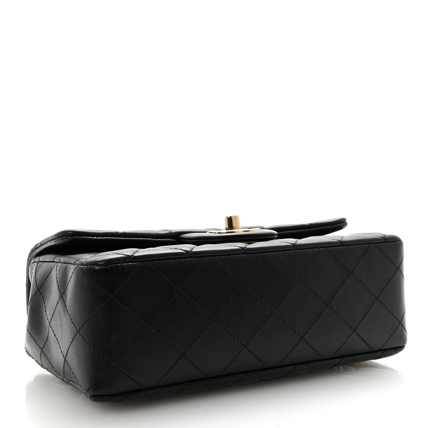 Chanel Lambskin Quilted Mini Rectangular Flap Black 4 of 11