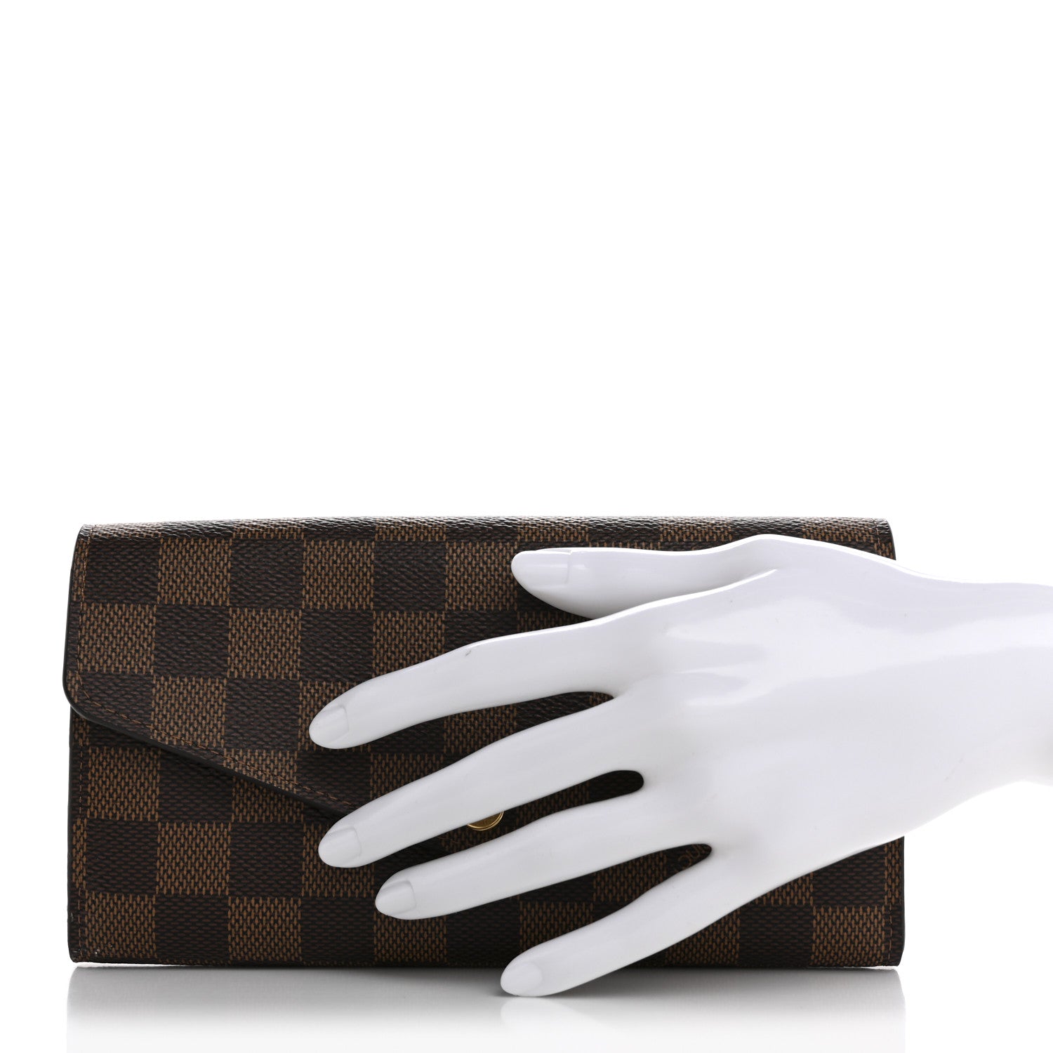 Louis Vuitton Damier Ebene Sarah Wallet NM 2 of 8