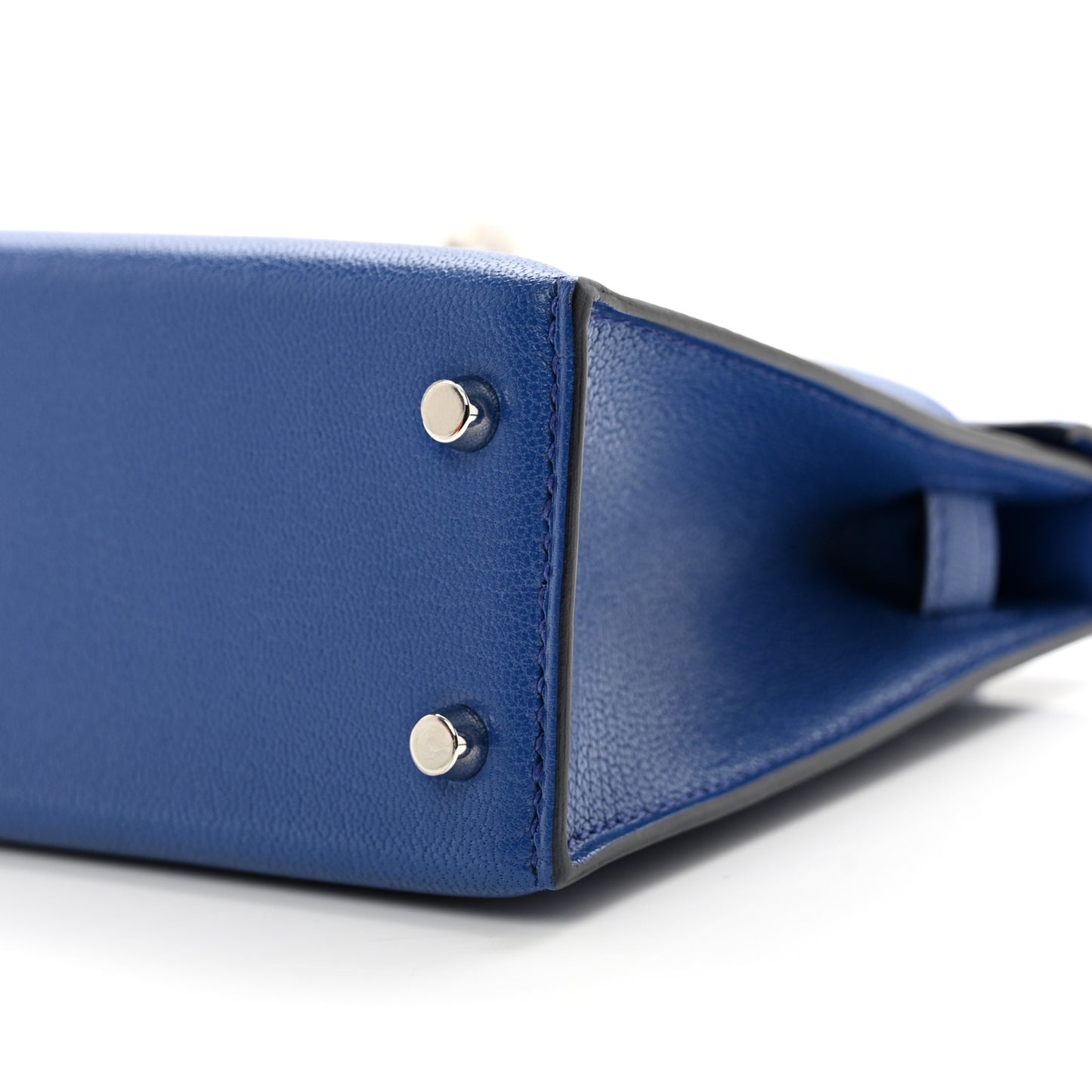 Chevre Chamkila Mini Kelly Sellier 20 Bleu Electrique