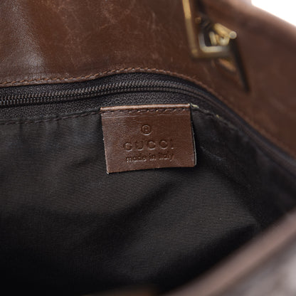 Gucci Monogram Small Bucket Tote Brown 7 of 14