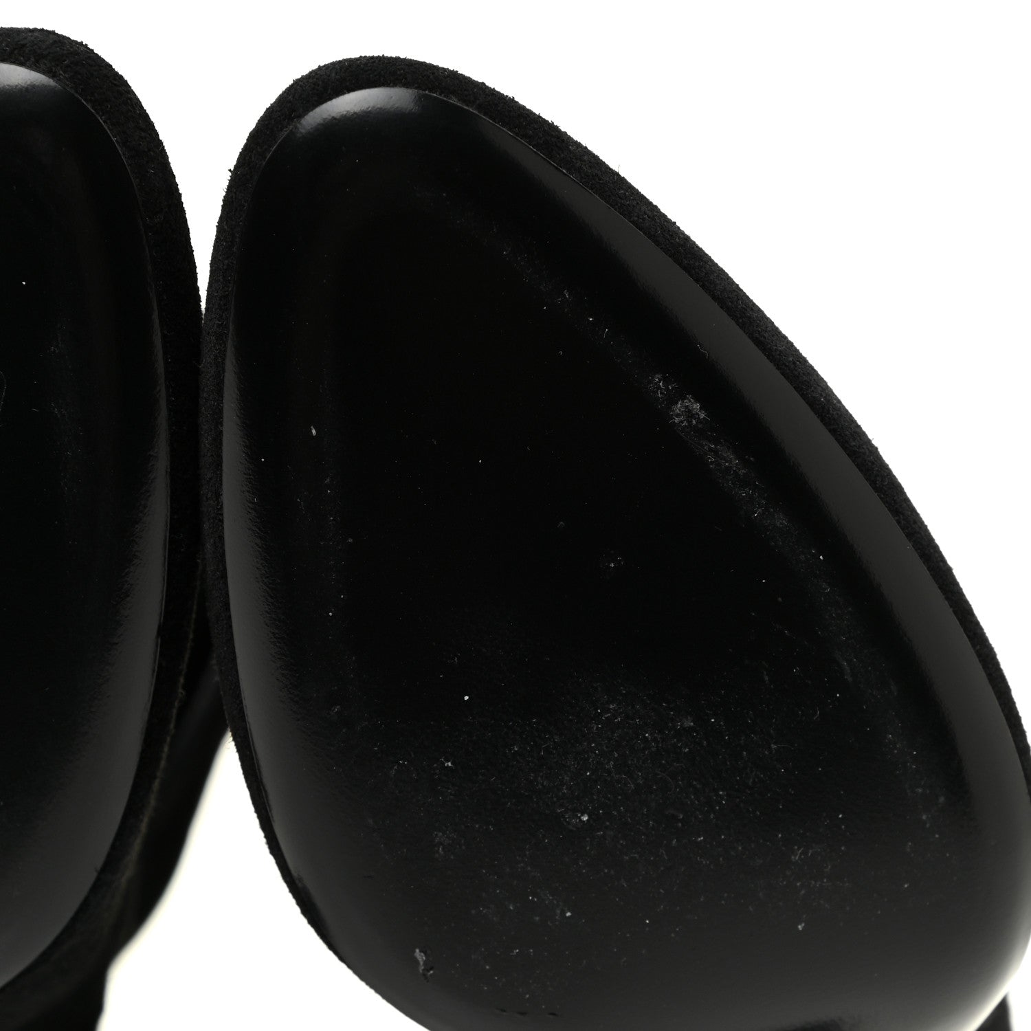 Saint Laurent Suede Mica Buckle Western Ankle Booties 39 Black 7 of 15