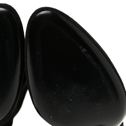 Saint Laurent Suede Mica Buckle Western Ankle Booties 39 Black 7 of 15
