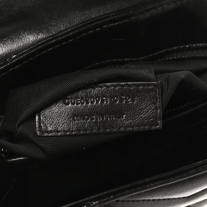 Saint Laurent Calfskin Y Quilted Monogram Monochrome Toy Loulou Crossbody Bag Black 7 of 10