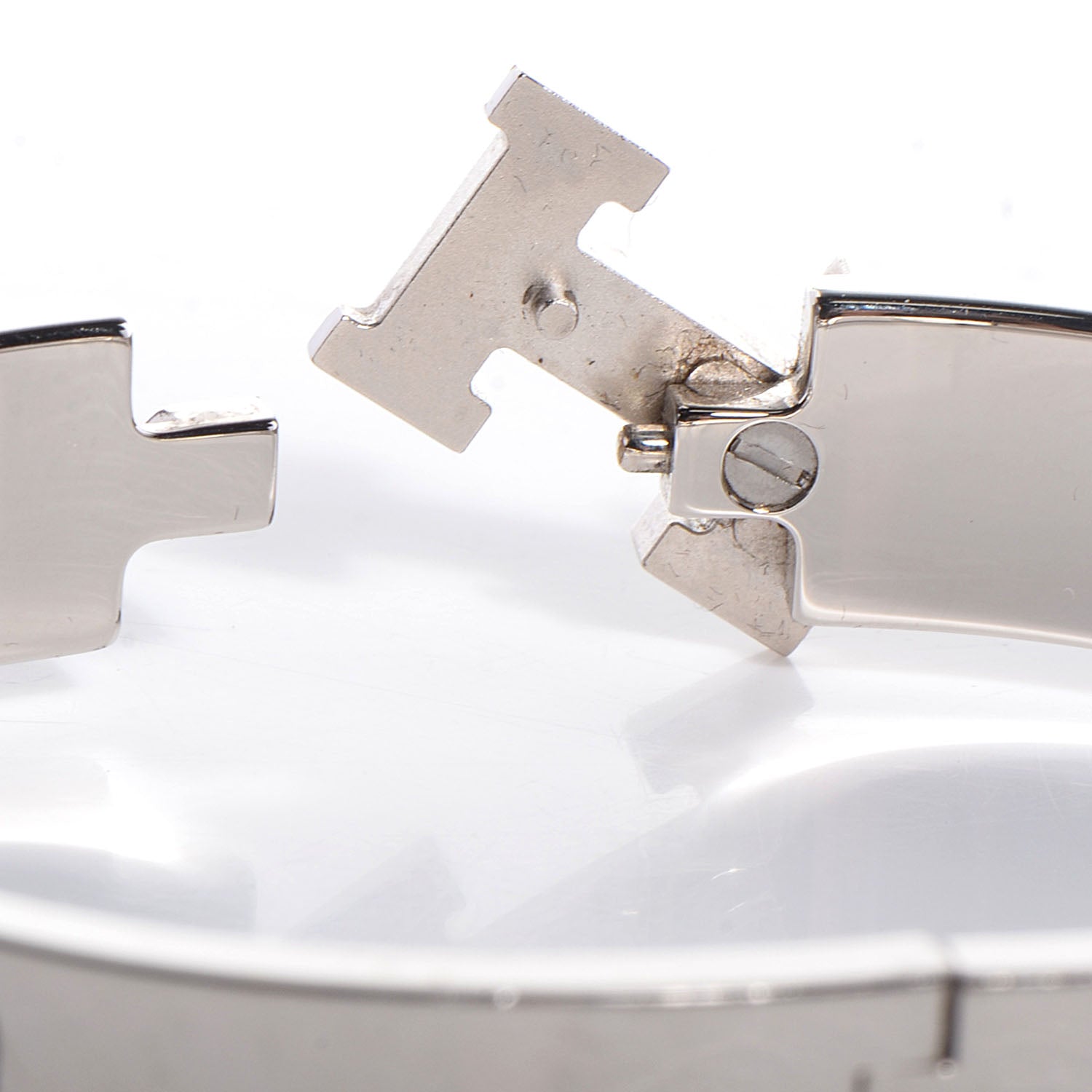 Hermes Enamel Narrow Clic Clac H Bracelet PM Lin 4 of 7