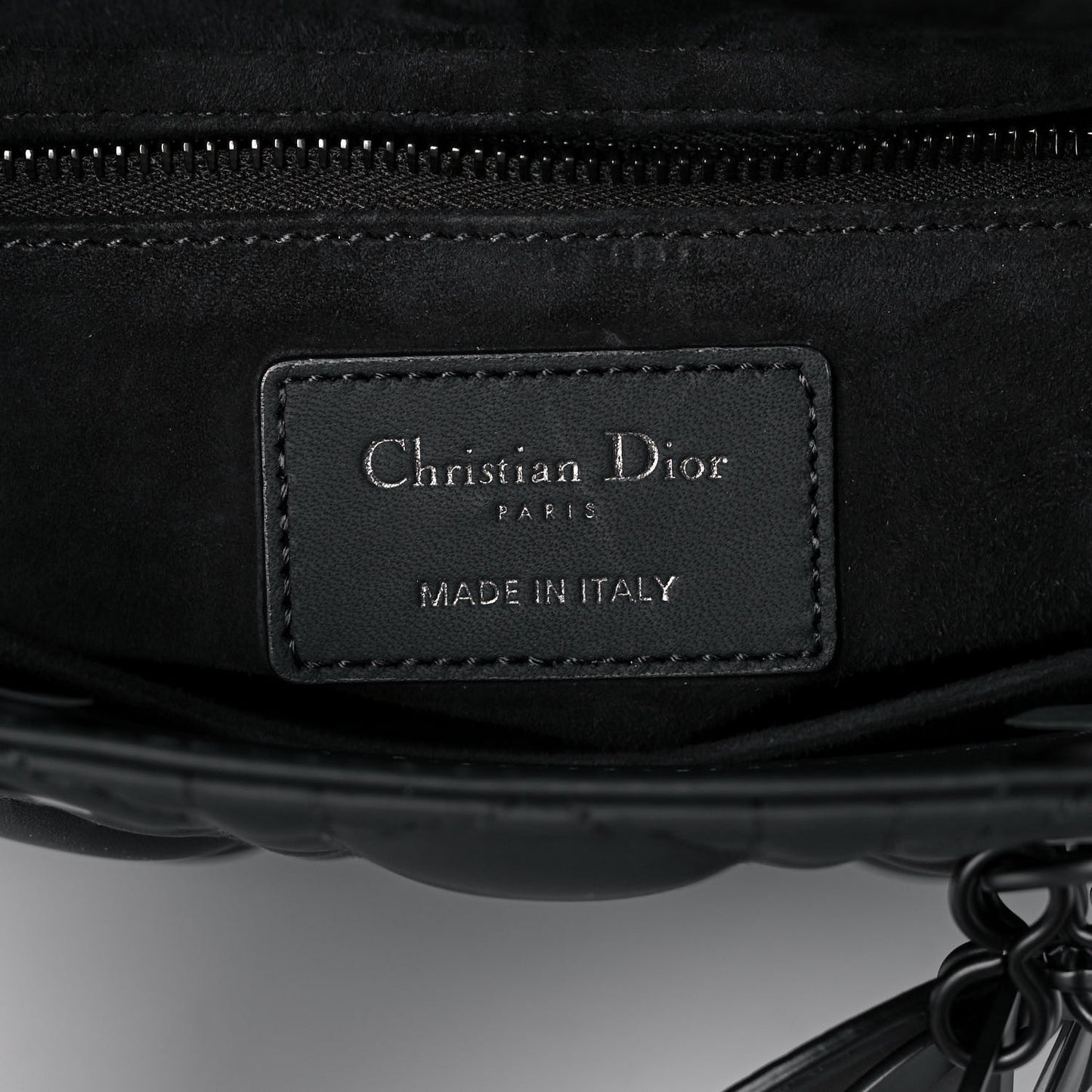 Ultra Matte Calfskin Cannage Small My ABCDior Lady Dior Black
