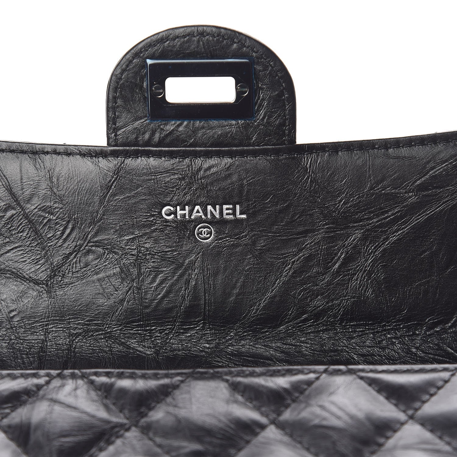 Chanel Aged Calfskin Quilted 2.55 Reissue Flap Wallet So Black 6 of 8