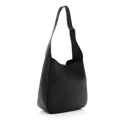 Saint Laurent Smooth Calfskin Small Le 5 A 7 Soft Hobo Black 3 of 13