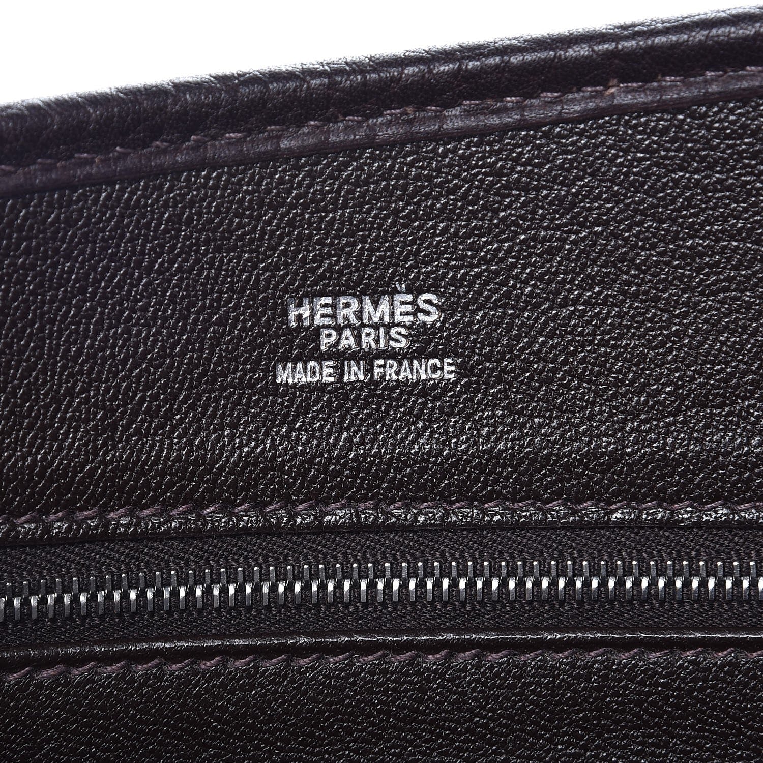 Hermes Fjord Manille II Shoulder Bag Chocolate 6 of 6