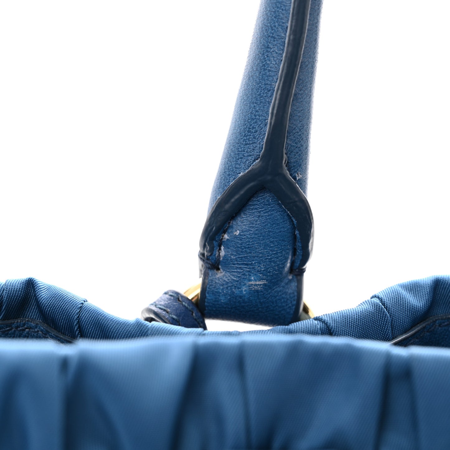 Tessuto Nylon Gaufre Tote Cobalto