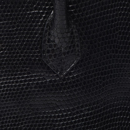 Hermes Lizard Birkin 25 Black 16 of 50