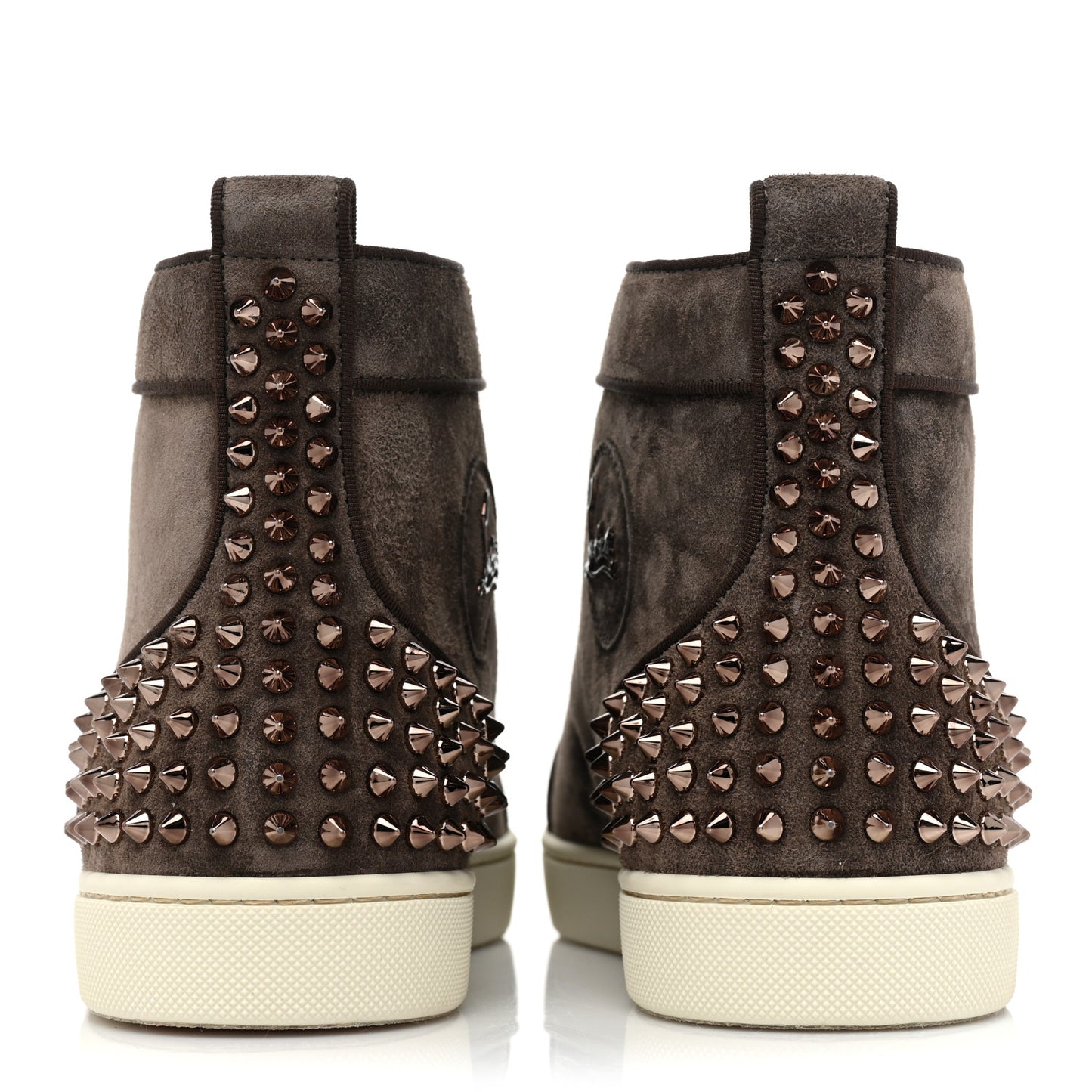 Mens Suede Lou Spikes Flat Sneakers 43 Castor Africa