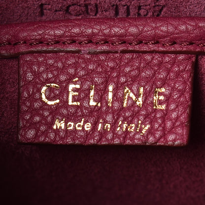 Celine Baby Grained Calfskin Nano Luggage Plum 11 of 12