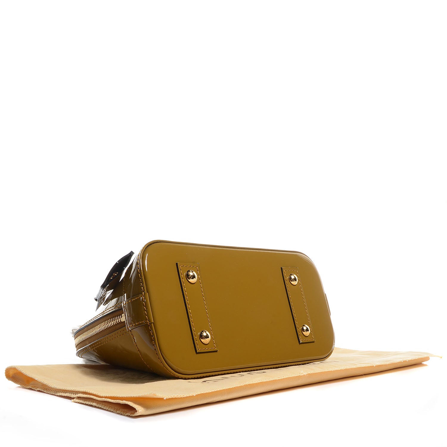 Louis Vuitton Vernis Alma BB Vert Olive 4 of 7