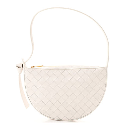 Bottega Veneta Nappa Intrecciato Mini Shoulder Bag With Knot White 1 of 10