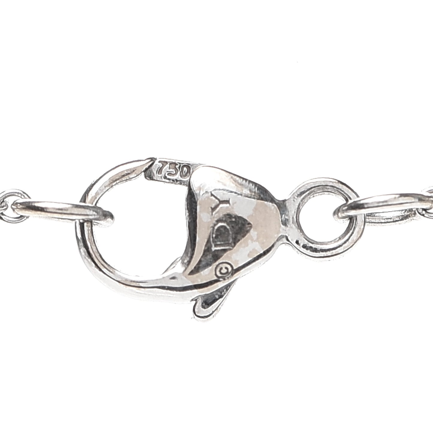 18K White Gold Diamond Precious Chatelaine Necklace