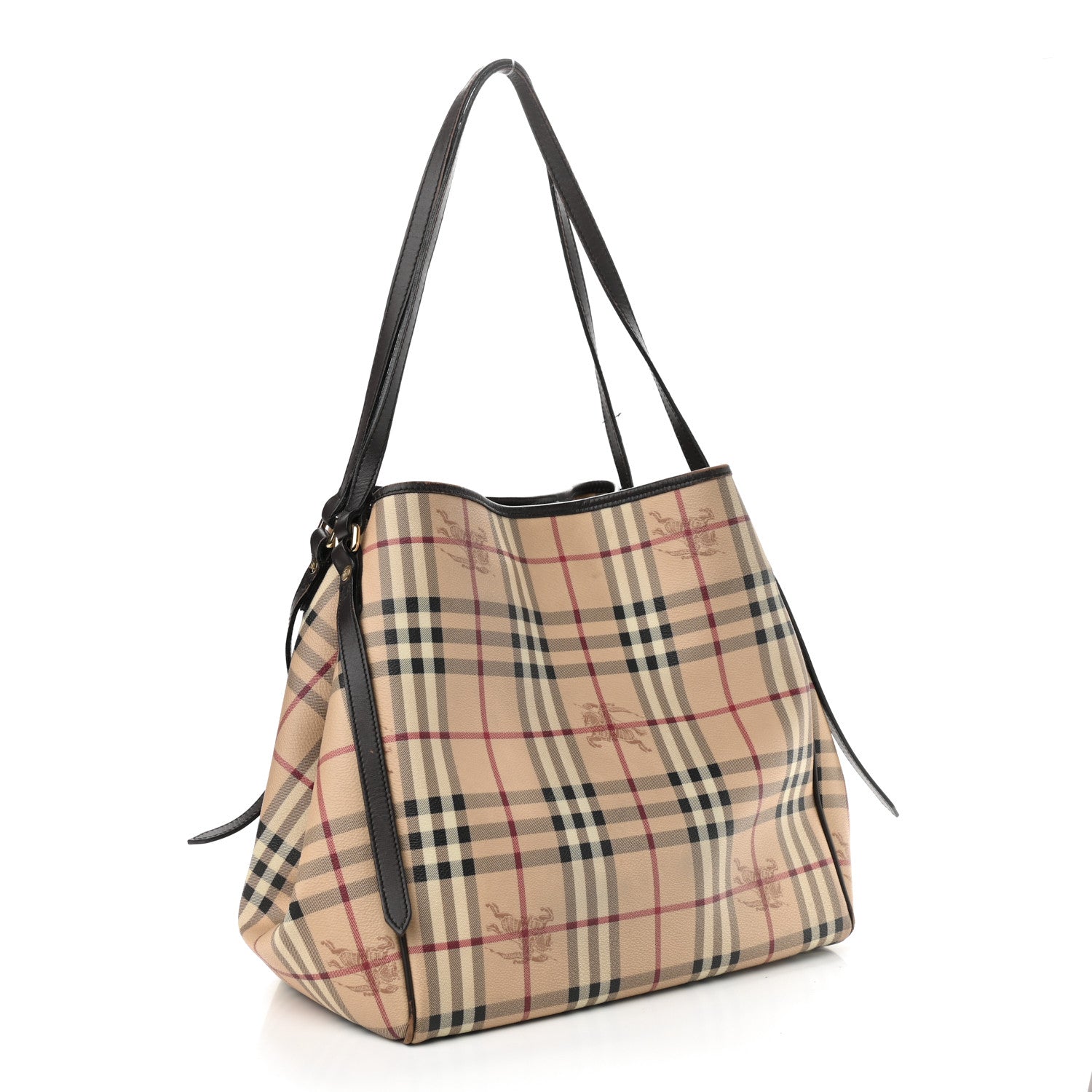 Burberry Haymarket Check Large Canterbury Tote Chocolate 3 of 14