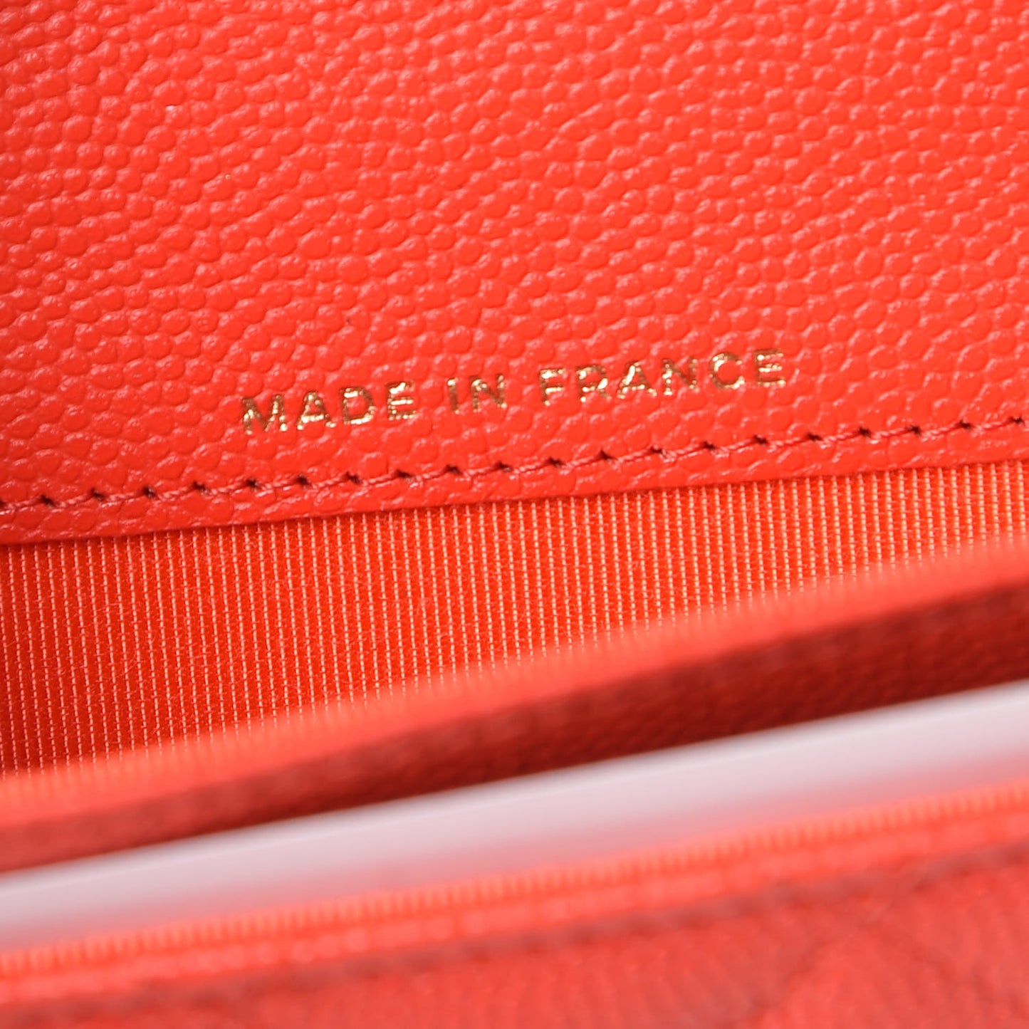 Caviar Quilted Flap Card Holder Red