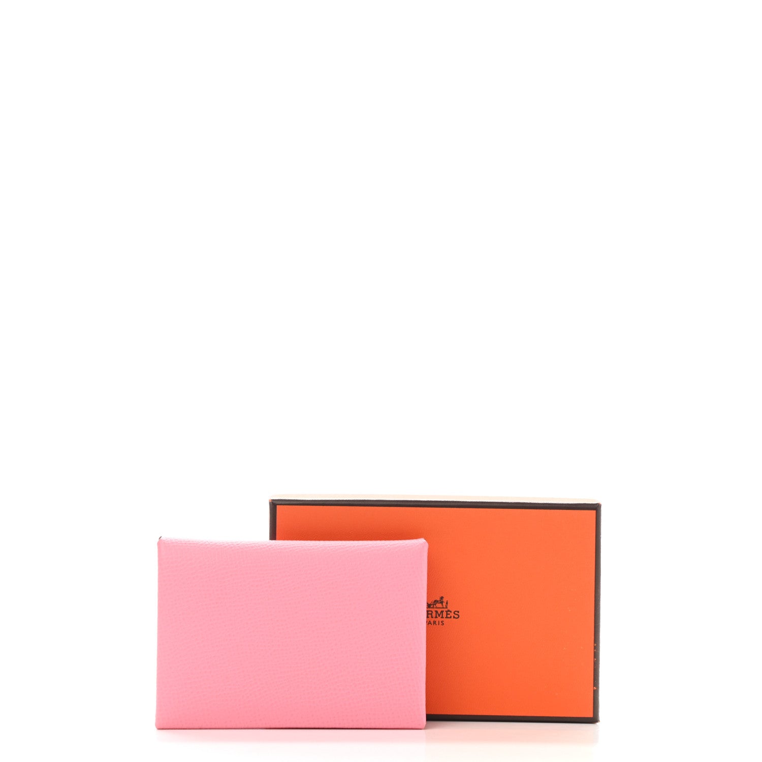 Hermes Epsom Calvi Duo Card Case Rose Confetti 8 of 8