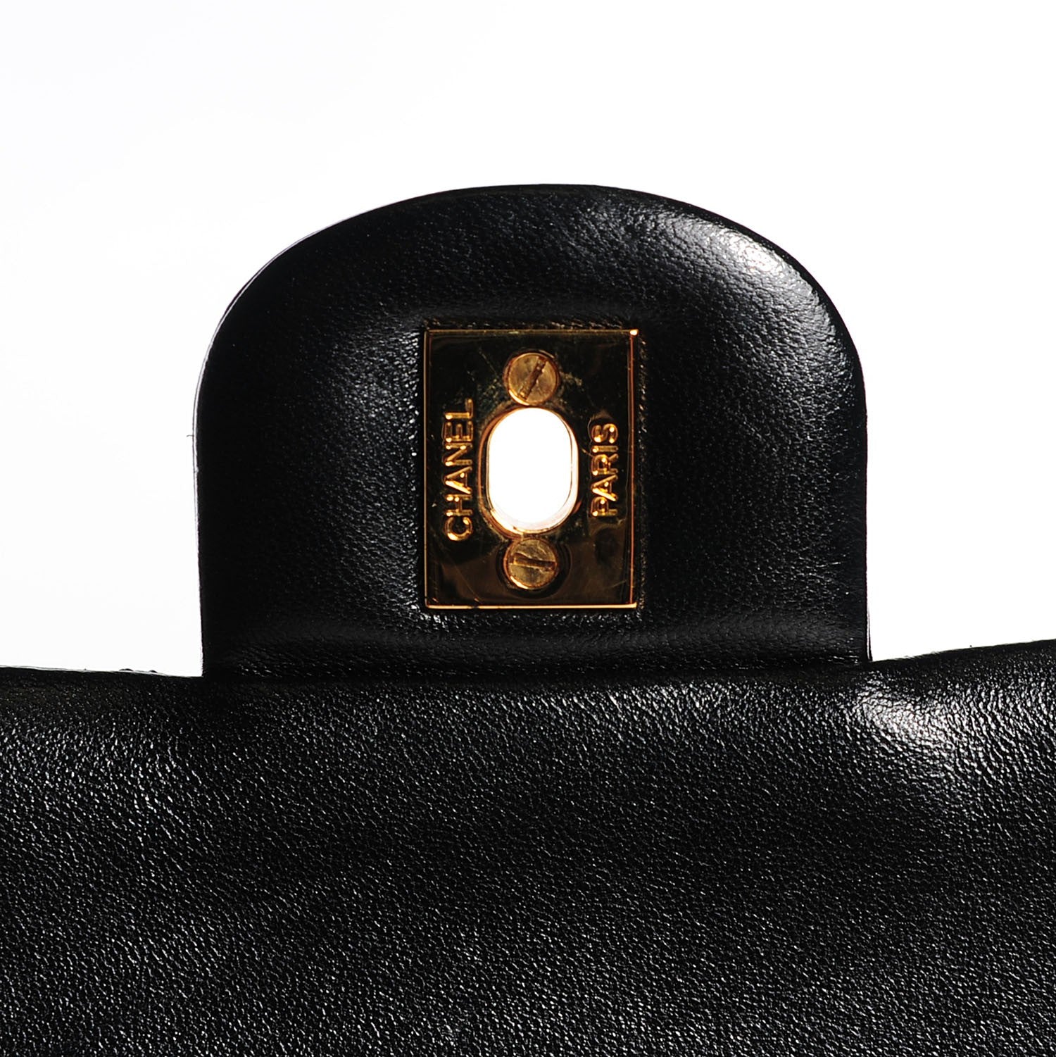 Chanel Lambskin Quilted Medium Double Flap Black 4 of 7