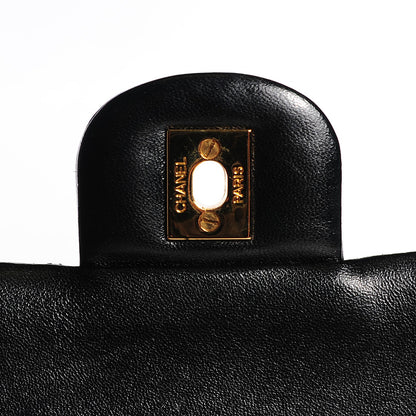 Chanel Lambskin Quilted Medium Double Flap Black 4 of 7