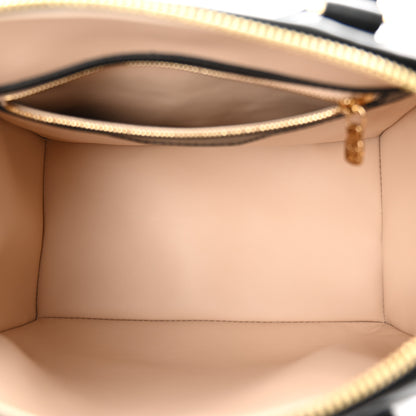 Louis Vuitton Lambskin Malletage Speedy Bandouliere 25 Black 5 of 9