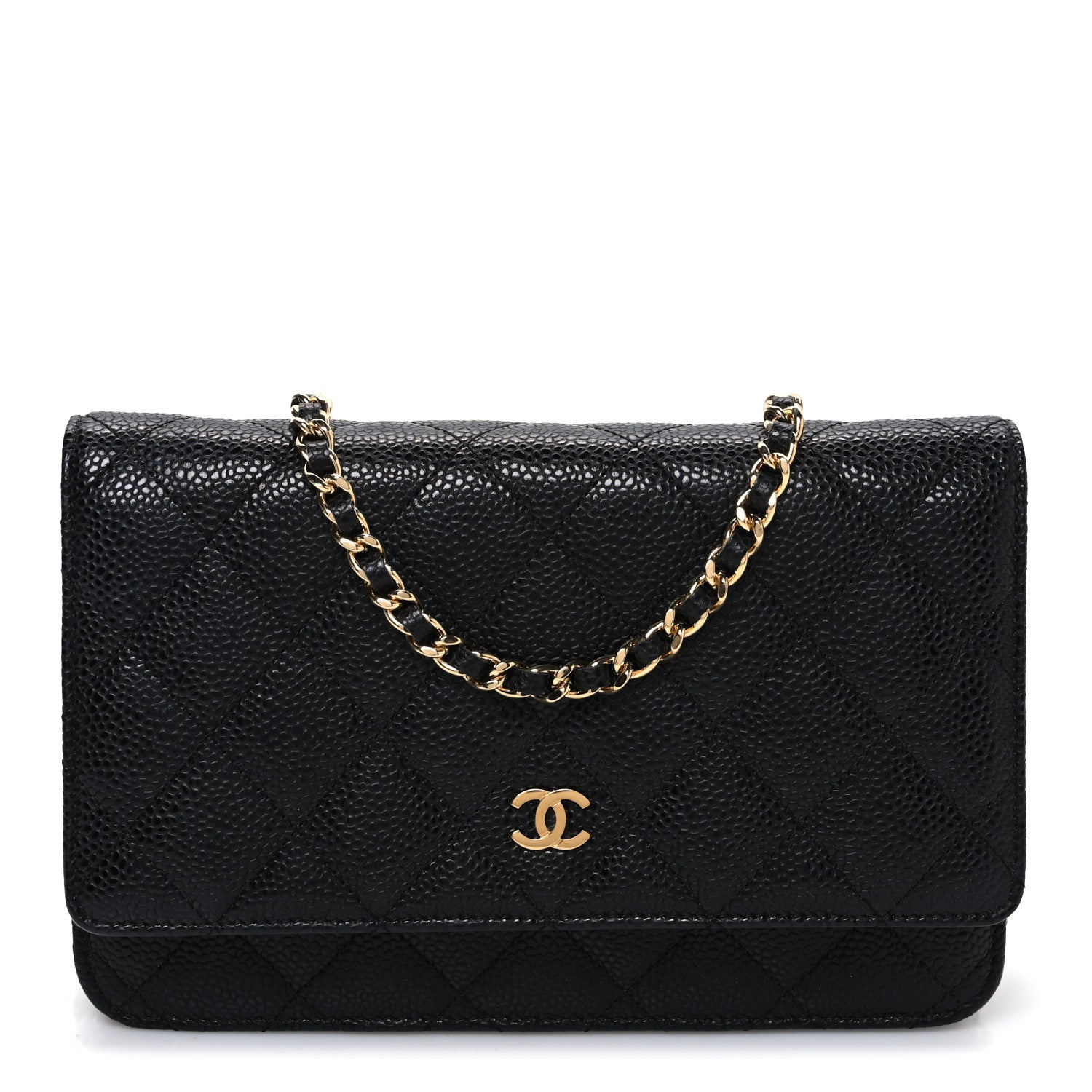 Chanel Caviar Quilted Wallet on Chain WOC Black 1 of 11