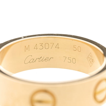 Cartier 18K Yellow Gold 5.5mm LOVE Ring 50 5.25 4 of 6