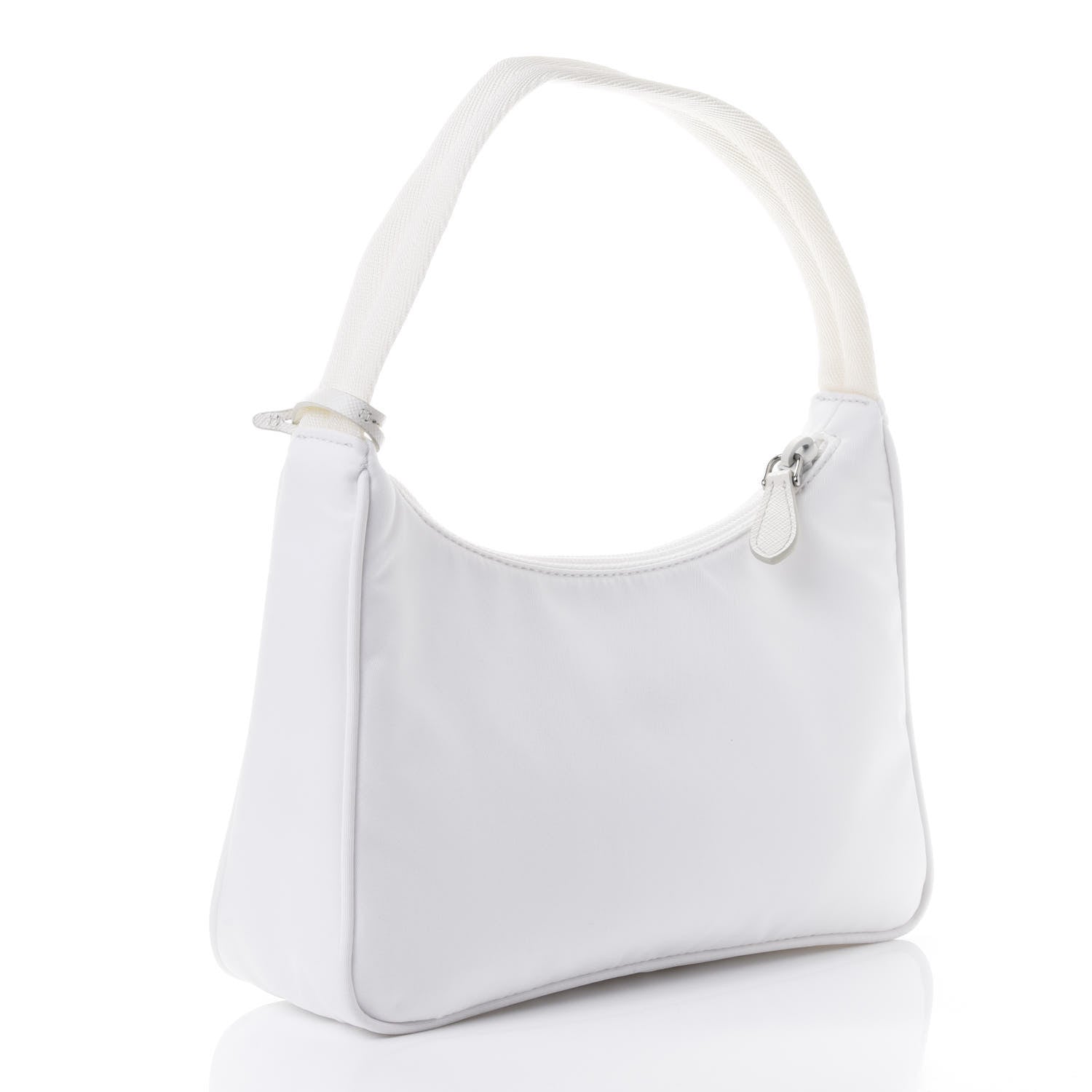 Prada Tessuto Nylon Mini Re-Edition 2000 Bag White 2 of 4