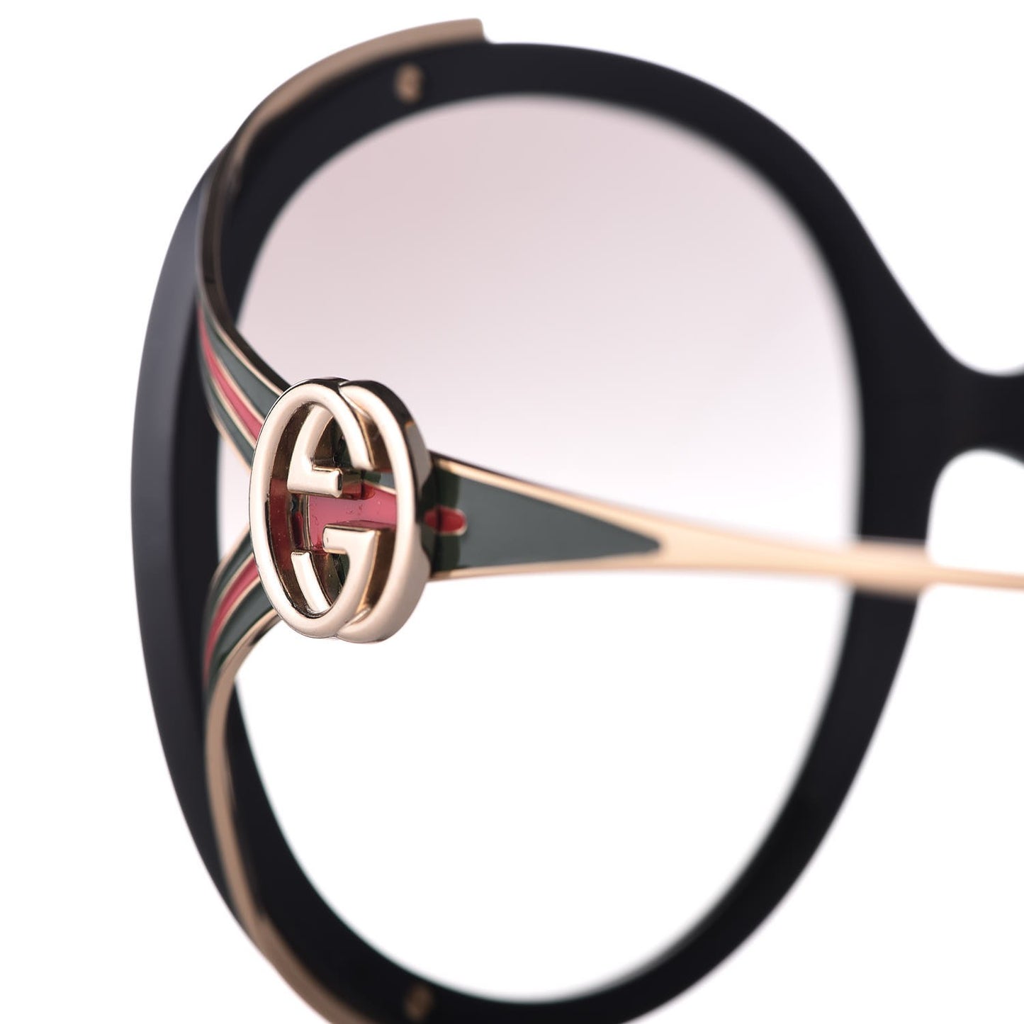 Round Frame Injected GG0226S Sunglasses Black