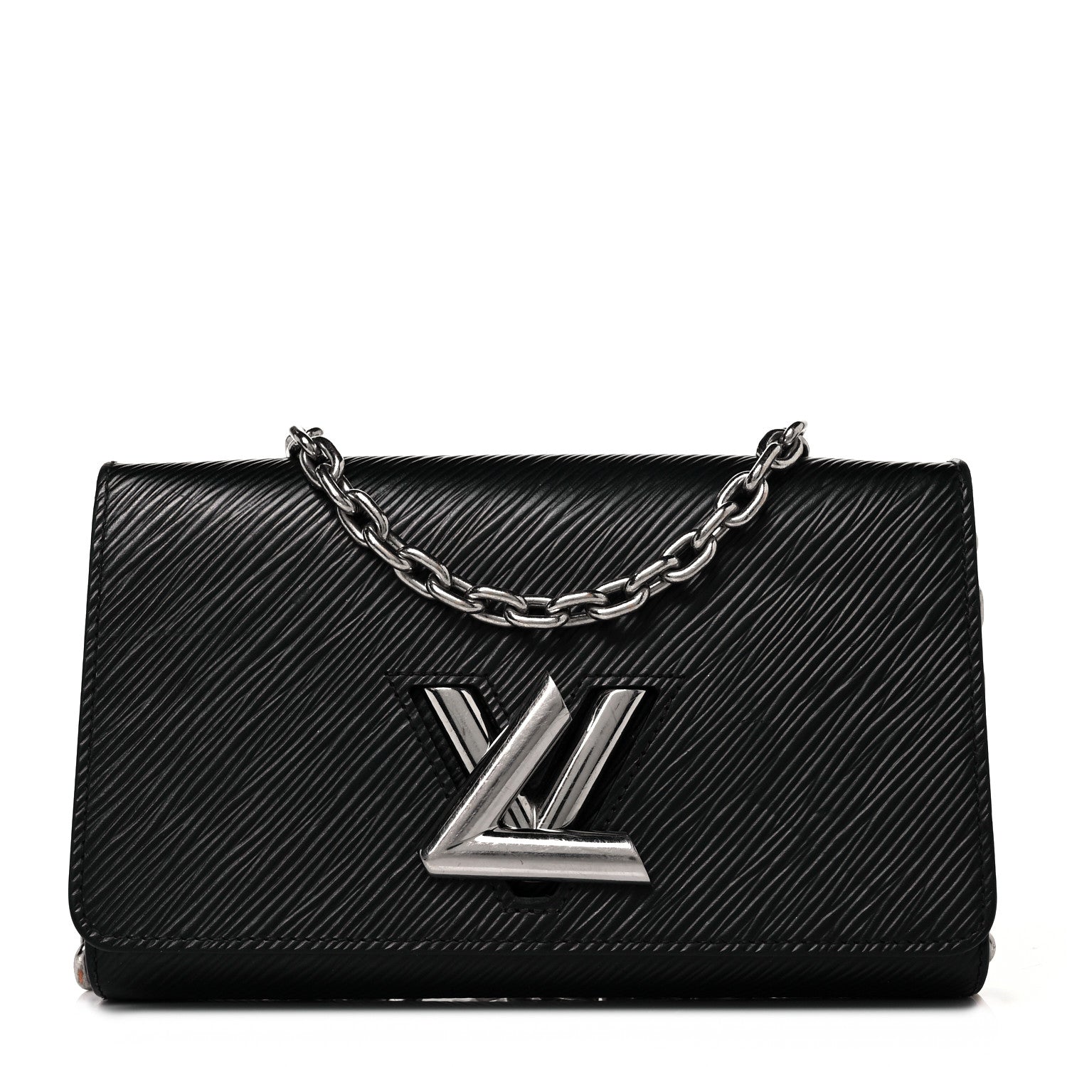 Louis Vuitton Epi Twist Chain Wallet Black 1 of 8