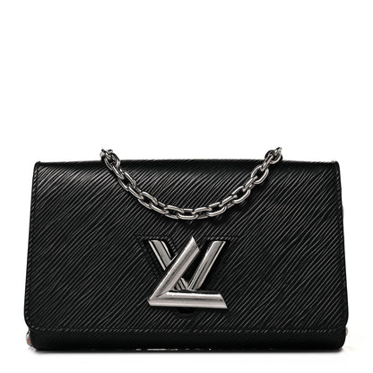 Louis Vuitton Epi Twist Chain Wallet Black 1 of 8