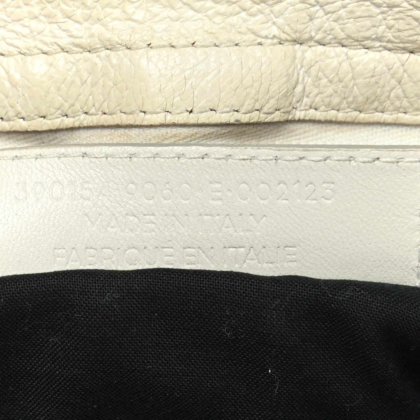 Chevre Gold Metallic Edge Hardware City White