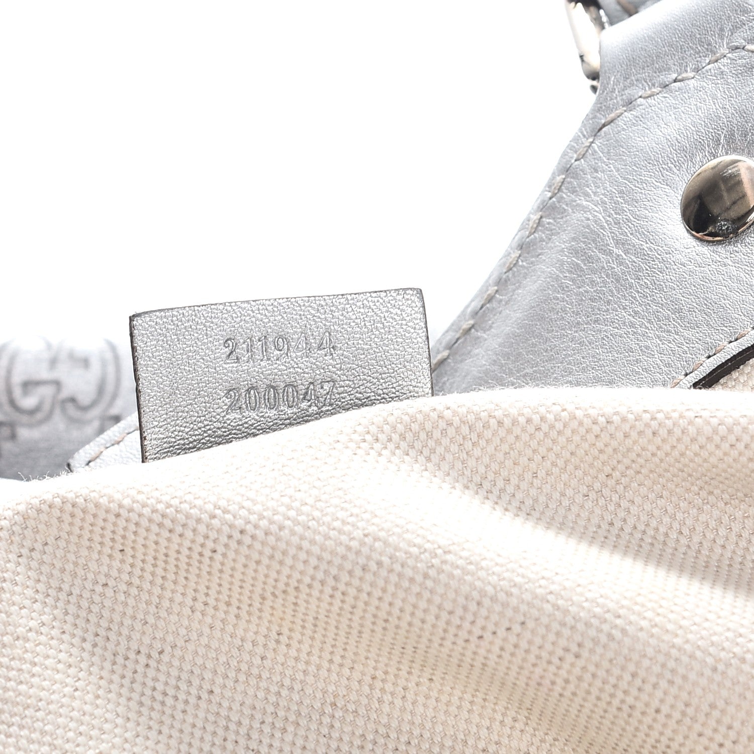 Gucci Guccissima Medium Sukey Tote Silver 7 of 11